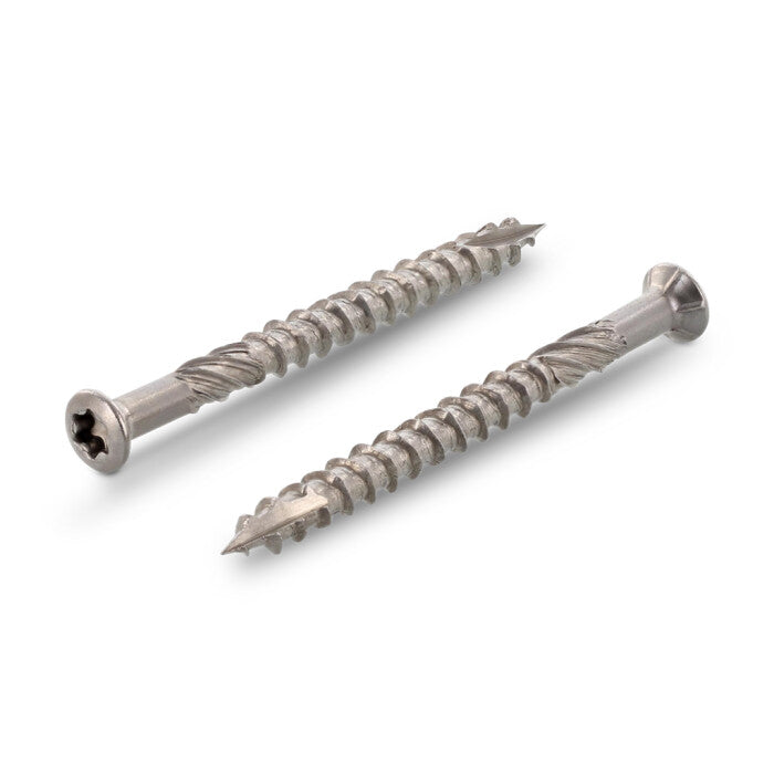Surub lemn dulgherie terasa deck cap inecat cu nervuri si varf T-Drill - 5,0 x 50/32 TX 25 - 100 buc.