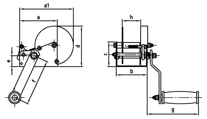 Troliu pentru cablu model 2270 - 270 kg - Classic SP 270