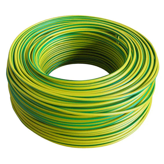 100m - Cablu impamantare din cupru galben-verde - Rolă 100m H07V-K MYF