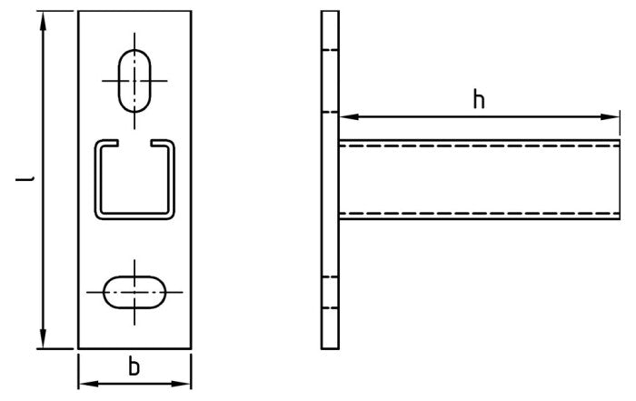Suport de sustinere tip 28x28 - 28/28 100 x 120 mm