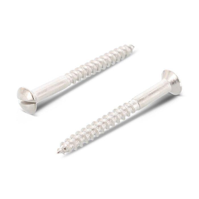 DIN 95 - Surub lemn dulgherie cap inecat ridicat crestat filet partial - 5,5 x 75 mm - 100 buc.