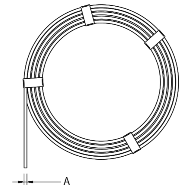Conductor rotund de aluminiu pentru coborare 8/10 mm
