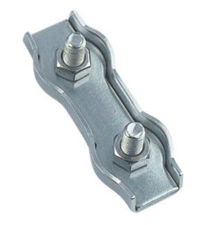 Clema dubla pentru strangere cablu metalic - 10 mm - 5 buc. - Admira Distribution