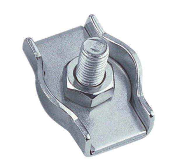 Clema dubla pentru strangere cablu metalic - 8 mm - 10 buc. - Admira Distribution