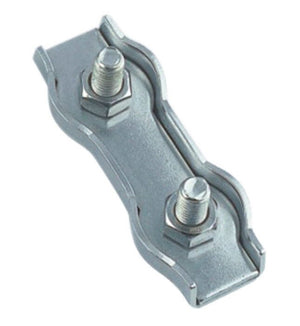 Clema dubla pentru strangere cablu metalic - 8 mm - 5 buc. - Admira Distribution