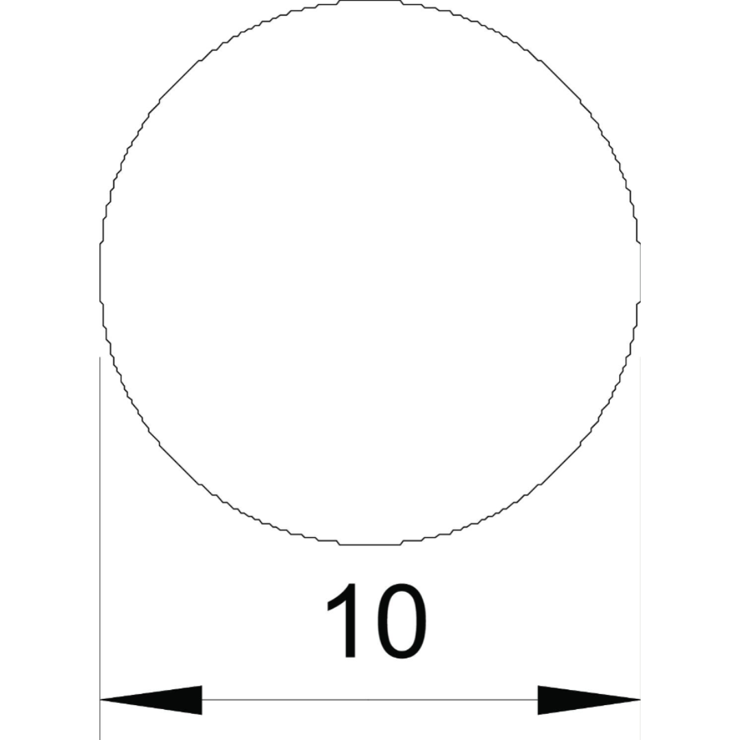 Conductor rotund otel zincat pentru coborare 10 mm rola 50 kg / 80 m