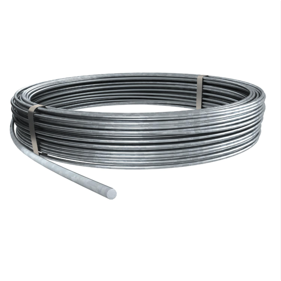 Conductor rotund otel zincat pentru coborare 10 mm rola 50 kg / 80 m