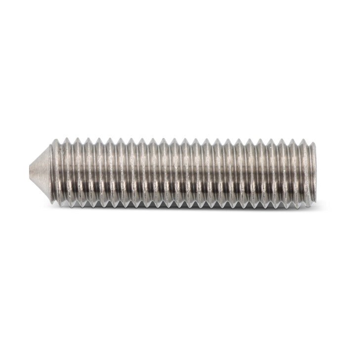 DIN 914 / ISO 4027 - Stift filetat cu locas hexagonal varf conic ascutit - M 10 x 8 mm - 200 buc. - Admira Distribution