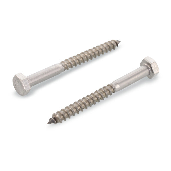 DIN 571 - Surub lemn dulgherie cap hexagonal filet partial - 10 x 130 mm - 50 buc.