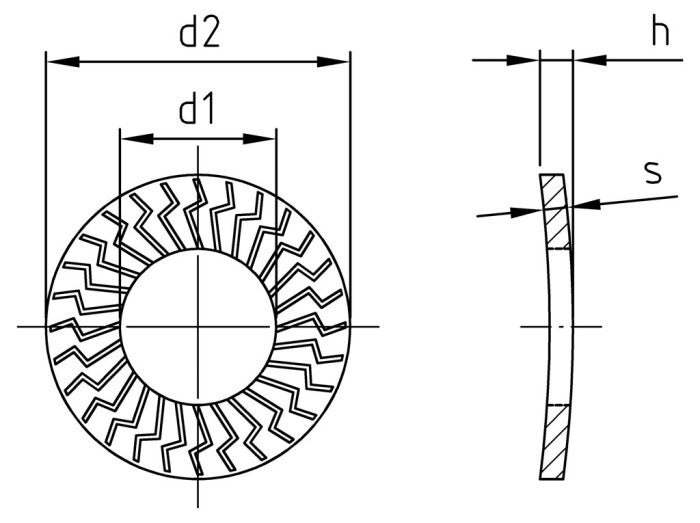 Saiba elastica zimtata Z tip M - M5 - 1000 buc.