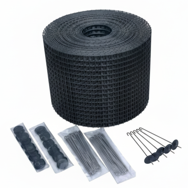 Plasa de protectie panouri fotovoltaice anti pasari, otel zincat 20cm cu sistem de fixare inclus