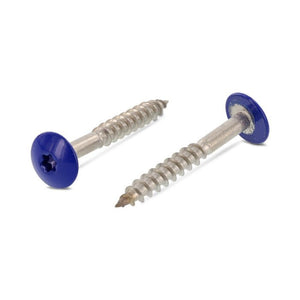 Surub lemn dulgherie cap stea colorat - 4,8 x 38 mm - RAL 5002 - 100 buc. - Admira Distribution