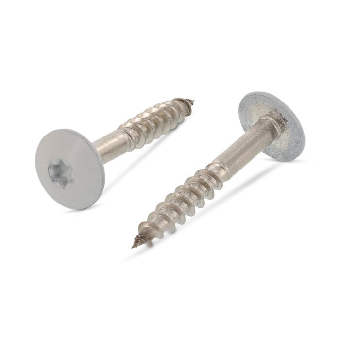 Surub lemn dulgherie cap stea colorat - 5,5 x 25 mm - RAL 7047 - 100 buc. - Admira Distribution