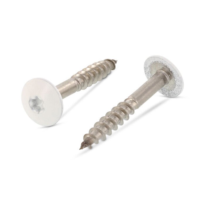 Surub lemn dulgherie cap stea colorat - 5,5 x 32 mm - RAL 9010 - 100 buc. - Admira Distribution