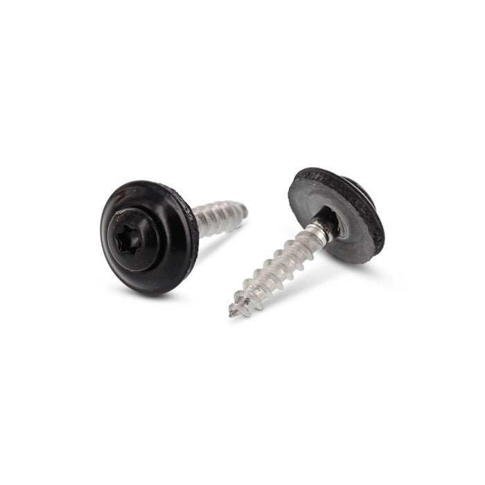 Surub lemn dulgherie colorat cap inecat cu saiba EPDM - 4,5 x 35 mm - RAL 9005 - 200 buc. - Admira Distribution
