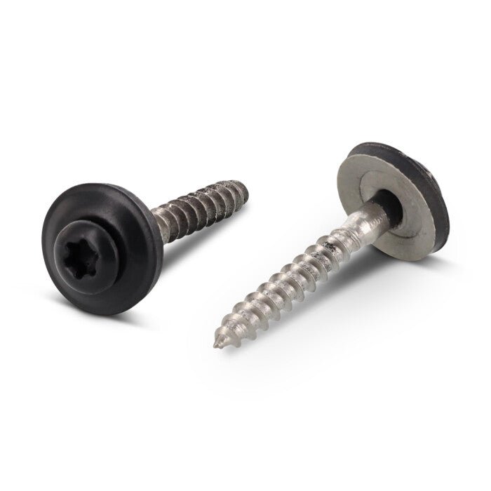 Surub lemn dulgherie colorat cap inecat cu saiba EPDM - 4,5 x 60 mm - RAL 7016 - 200 buc. - Admira Distribution